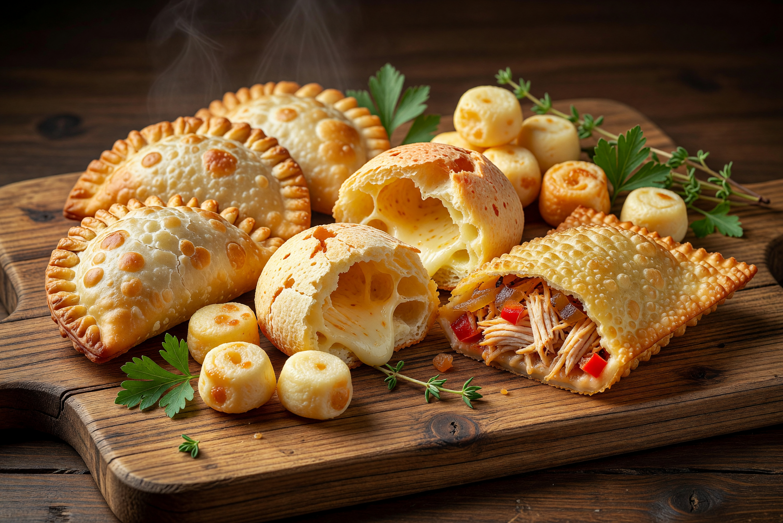 Pães de queijo artesanais