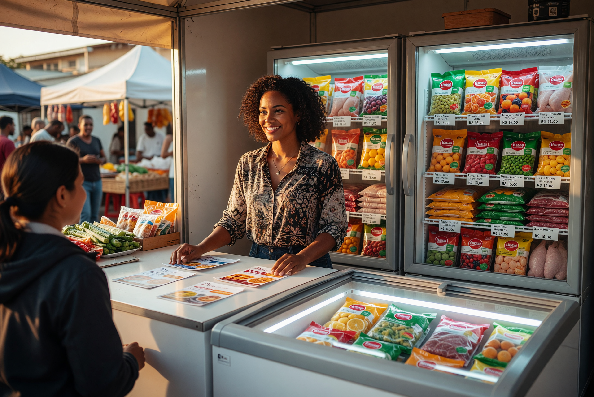 Empreendedor revendedor de alimentos
